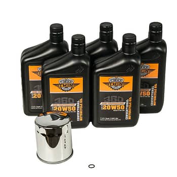 360 Twin™ Milwaukee Eight Conventional Oil Change Kit with Chrome Filter
